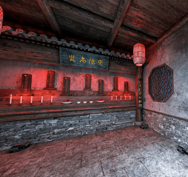 Immersive horror scene design reference: two 3D real-life case studies