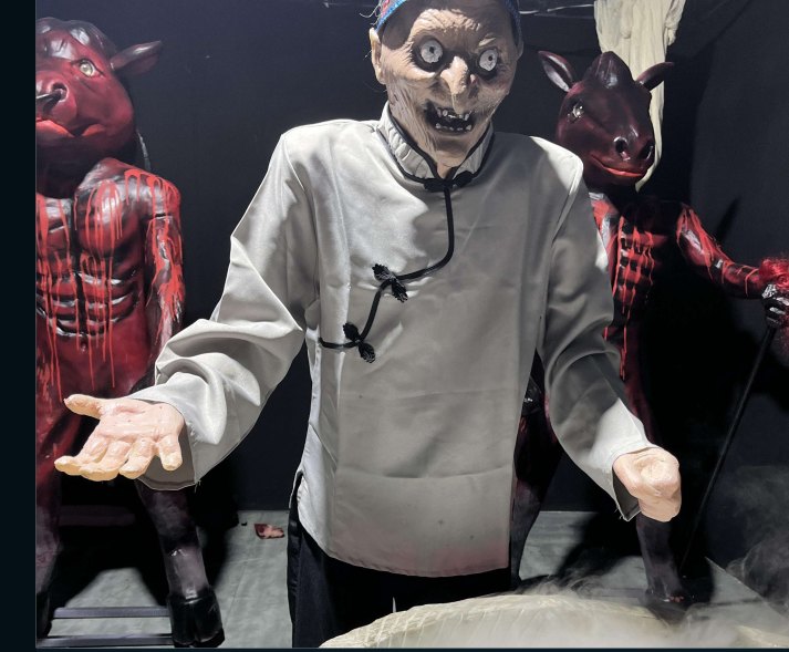 Haunted House Indoor Props Flexible Silicone Ghost (Meng Po)