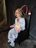 Electric Chair Zombie Animatronic with Screaming & Motion-G037