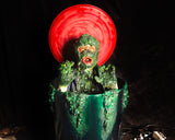 Barrel Green Algae Ghost Swamp Themed Eerie Horror Prop-G187