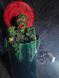 Barrel Green Algae Ghost Swamp Themed Eerie Horror Prop-G187