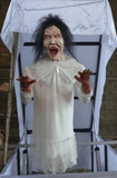 Bed-Rising Witch Animatronic with Screaming and Shaking Motion