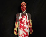 Butcher Animatronic with Bloody Apron – Haunted House Meat Room Prop-G89