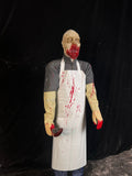 Butcher Animatronic with Bloody Apron – Haunted House Meat Room Prop-G89