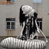 Giant Multi-Faced Ghost Girl Animatronic for Haunted House or Horror Exhibition