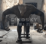 Life-Size Animatronic Werewolf Prop with Motion & Sound for Haunted House Scenes