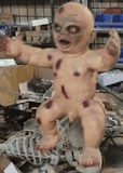 Zombie Baby Animatronic – Creepy Crawling Undead Infant for Haunted Houses