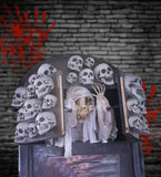 Factory Direct Flexible Silicone Roaring Ghost Figure for Terrifying Halloween Adventures
