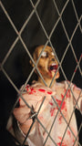 Fence-Banging Zombie Animatronic with Cyclops Design and Roaring Sound-G017
