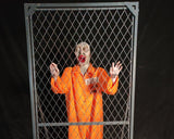 Fence-Banging Zombie Animatronic with Cyclops Design and Roaring Sound-G017