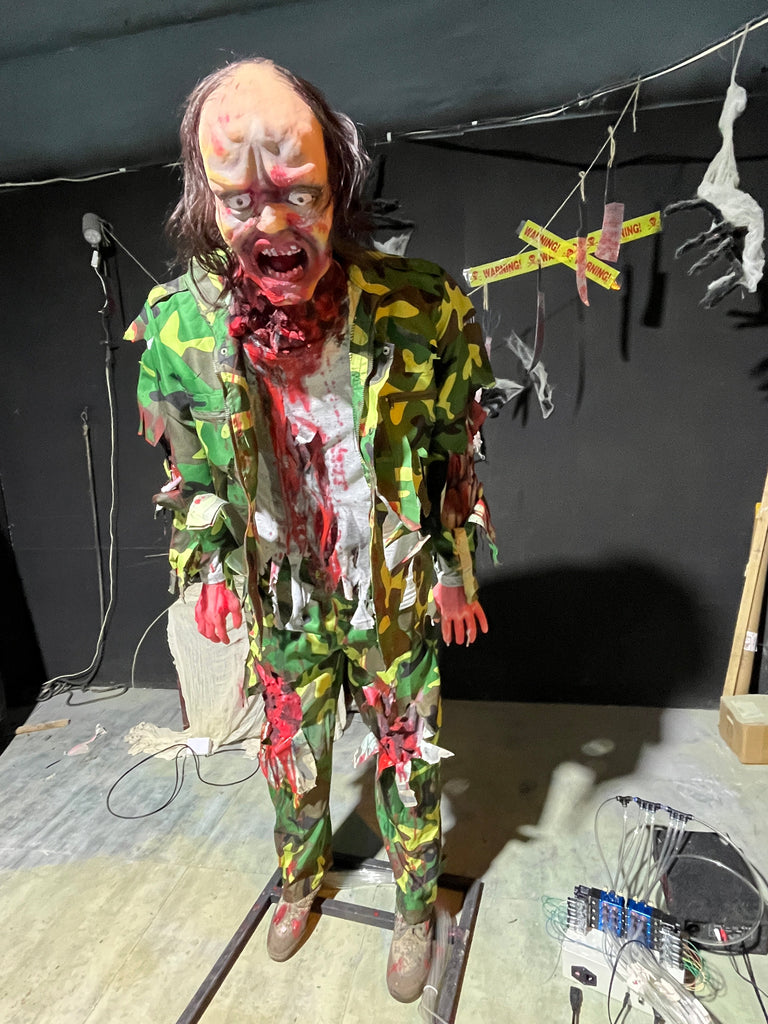 Haunted House Props Horror Wax Figure Life-size Scary Zombie Ghosts Products for Halloween DINOSKY