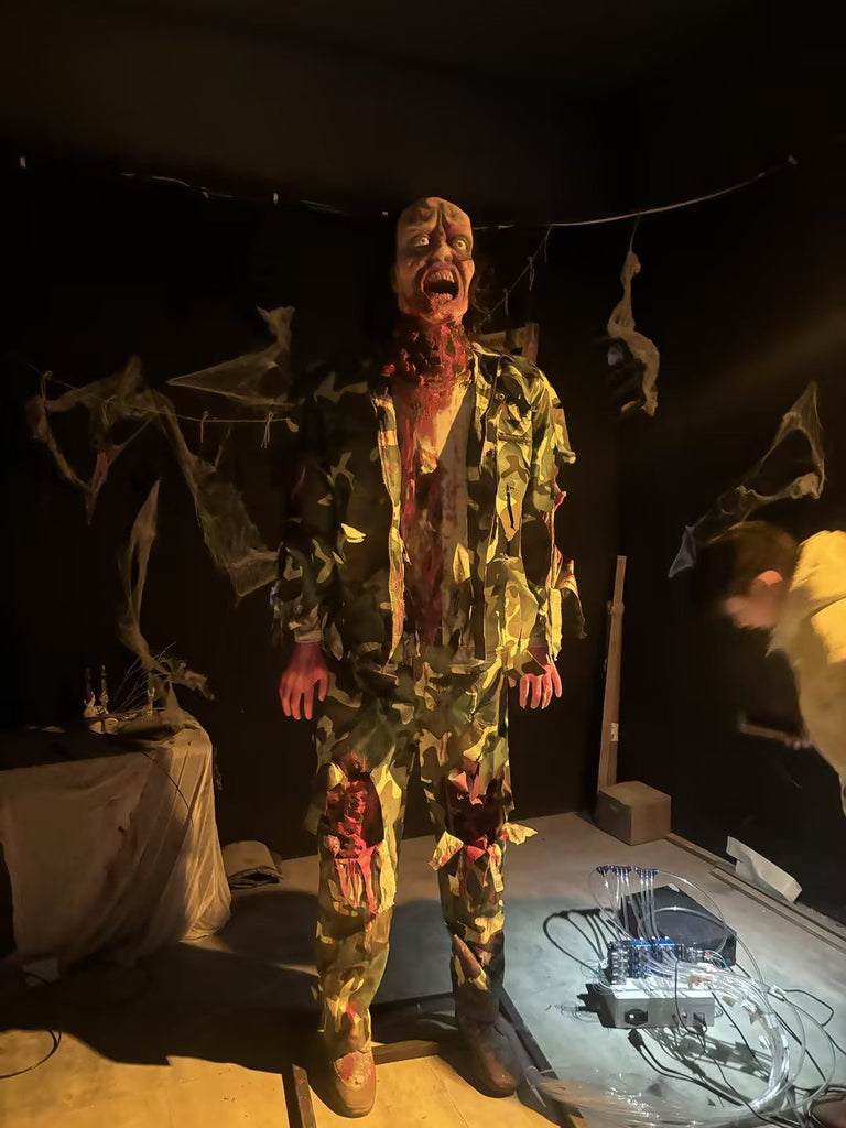 Haunted House Props Horror Wax Figure Life-size Scary Zombie Ghosts Products for Halloween DINOSKY