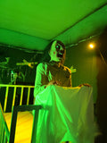 Jump-Sitting Zombie in Crib Animatronic with Screaming Effect-G015