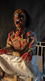 Jump-Sitting Zombie in Crib Animatronic with Screaming Effect-G015