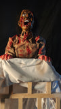 Jump-Sitting Zombie in Crib Animatronic with Screaming Effect-G015