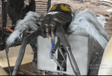 Lifelike Movable Upside-down Ghost Model with Sound Function for Scary Theme Park DINOSKY