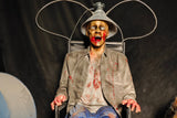 New Electric Chair Ghost Dynamic Horror Prop For Prison Theme-G182