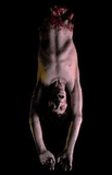 New Technology Chain Zombie Moving Fiend Sculpture for Haunted House Attraction DINOSKY