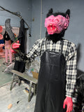 Pig Butcher Animatronic | Killer Mask Haunted House Prop-G067