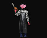 Pig Butcher Animatronic | Killer Mask Haunted House Prop-G067