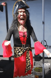 Pirate Zombie Personalized Movable Witch Model with Interactive Sound and LED Light for Escape Room DINOSKY