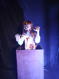 Pop-Up Bin Ghost Animatronic with Screaming & Auto-Retraction-G030
