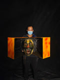 Scare Box Ghost Prop – Portable Haunted House Jump Scare with Screaming Head-G121