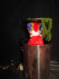 Scary Clown Trash Can Horror Prank Prop For Haunted House-G179
