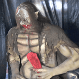 Tailor-Made Movable Ghost Figure with Light-Up Eyes by Manufacturer for Halloween Decorations DINOSKY
