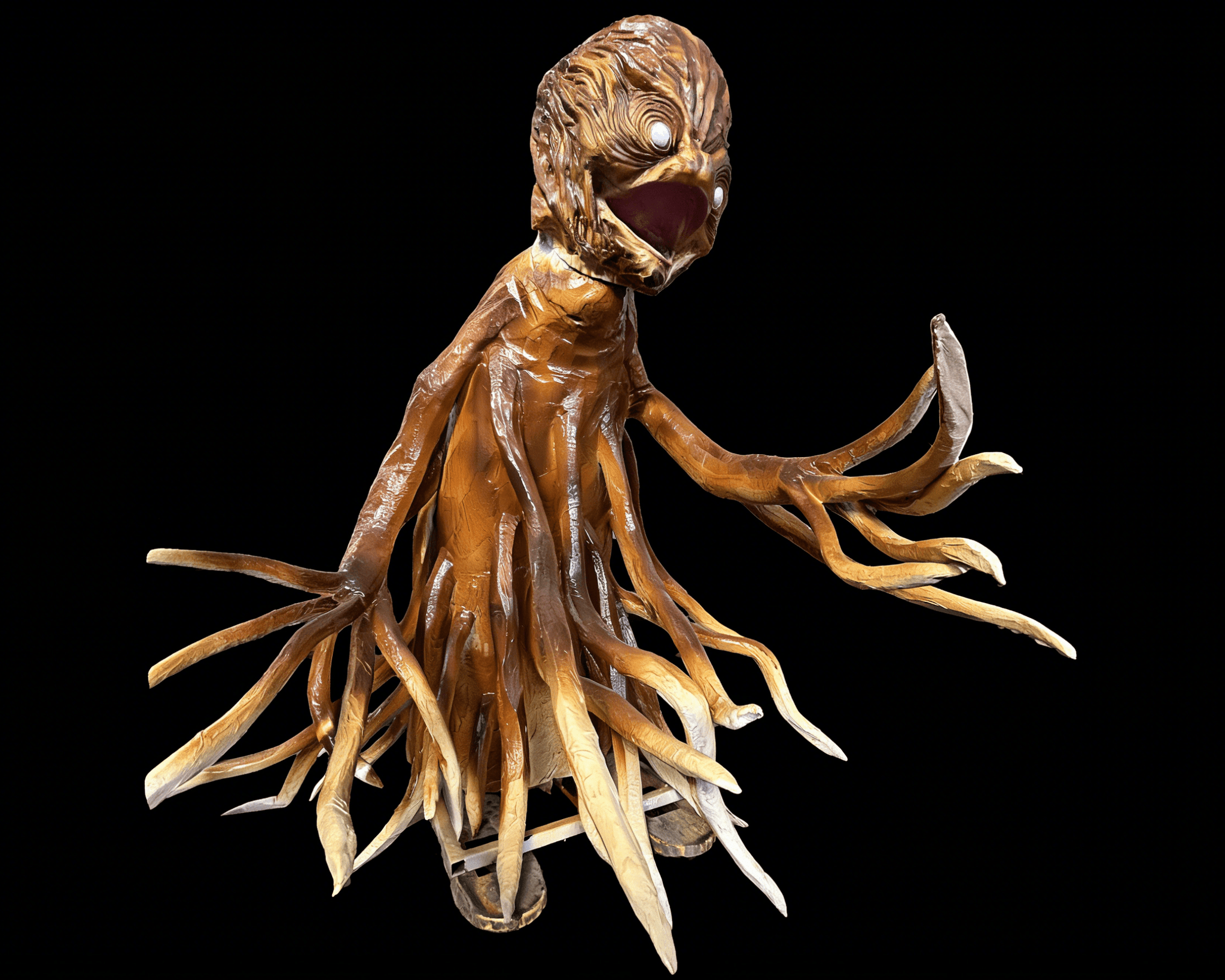 White Alien Squid Animatronic – Creepy Tentacle Monster-G111