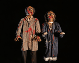 Zombie Couple Animatronic Set with Dual Screaming and Motion Effects-G014