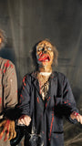 Zombie Couple Animatronic Set with Dual Screaming and Motion Effects-G014