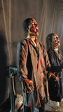 Zombie Couple Animatronic Set with Dual Screaming and Motion Effects-G014